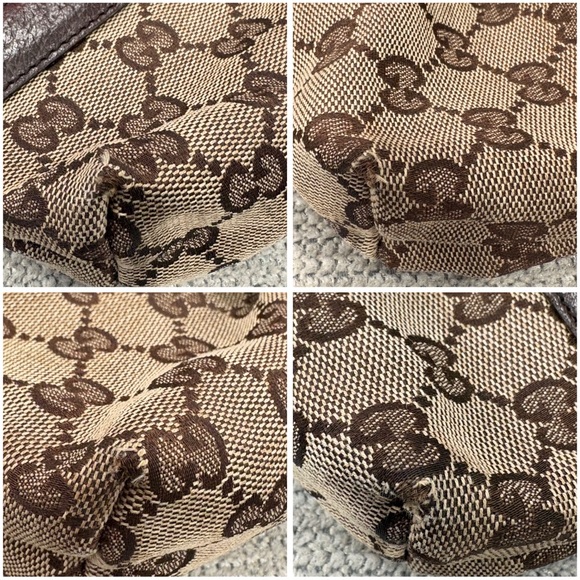 Gucci Tan and Brown Monogram Belt Bag - Picture 9 of 11